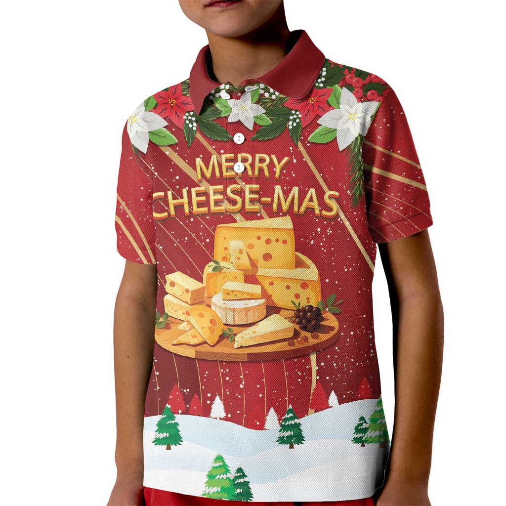 Merry Cheesemas Kid Polo Shirt Switzerland Frohe Weihnachten - Wonder Print Shop