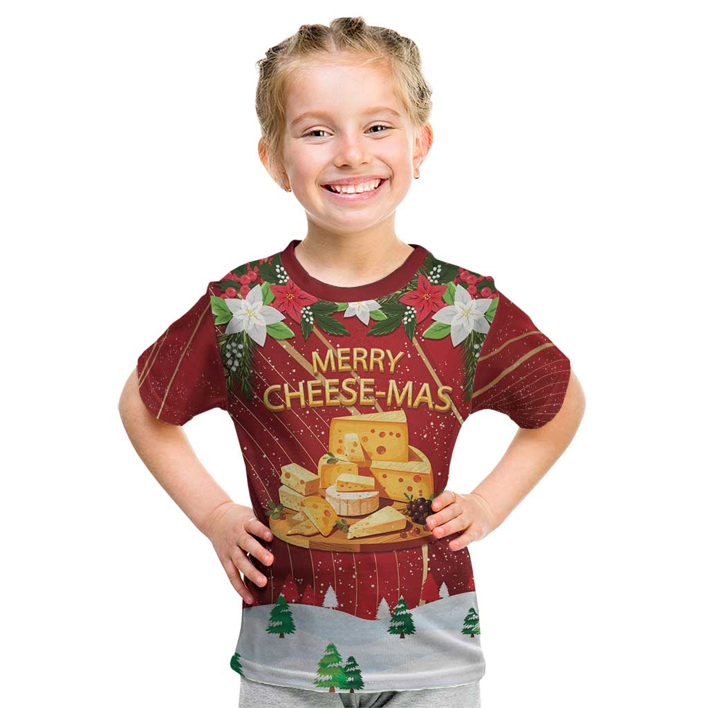 Merry Cheesemas Kid T Shirt Switzerland Frohe Weihnachten - Wonder Print Shop