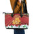 Merry Cheesemas Leather Tote Bag Switzerland Frohe Weihnachten - Wonder Print Shop