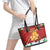 Merry Cheesemas Leather Tote Bag Switzerland Frohe Weihnachten - Wonder Print Shop