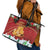 Merry Cheesemas Leather Tote Bag Switzerland Frohe Weihnachten - Wonder Print Shop