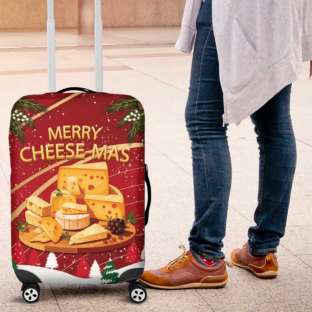 Merry Cheesemas Luggage Cover Switzerland Frohe Weihnachten - Wonder Print Shop