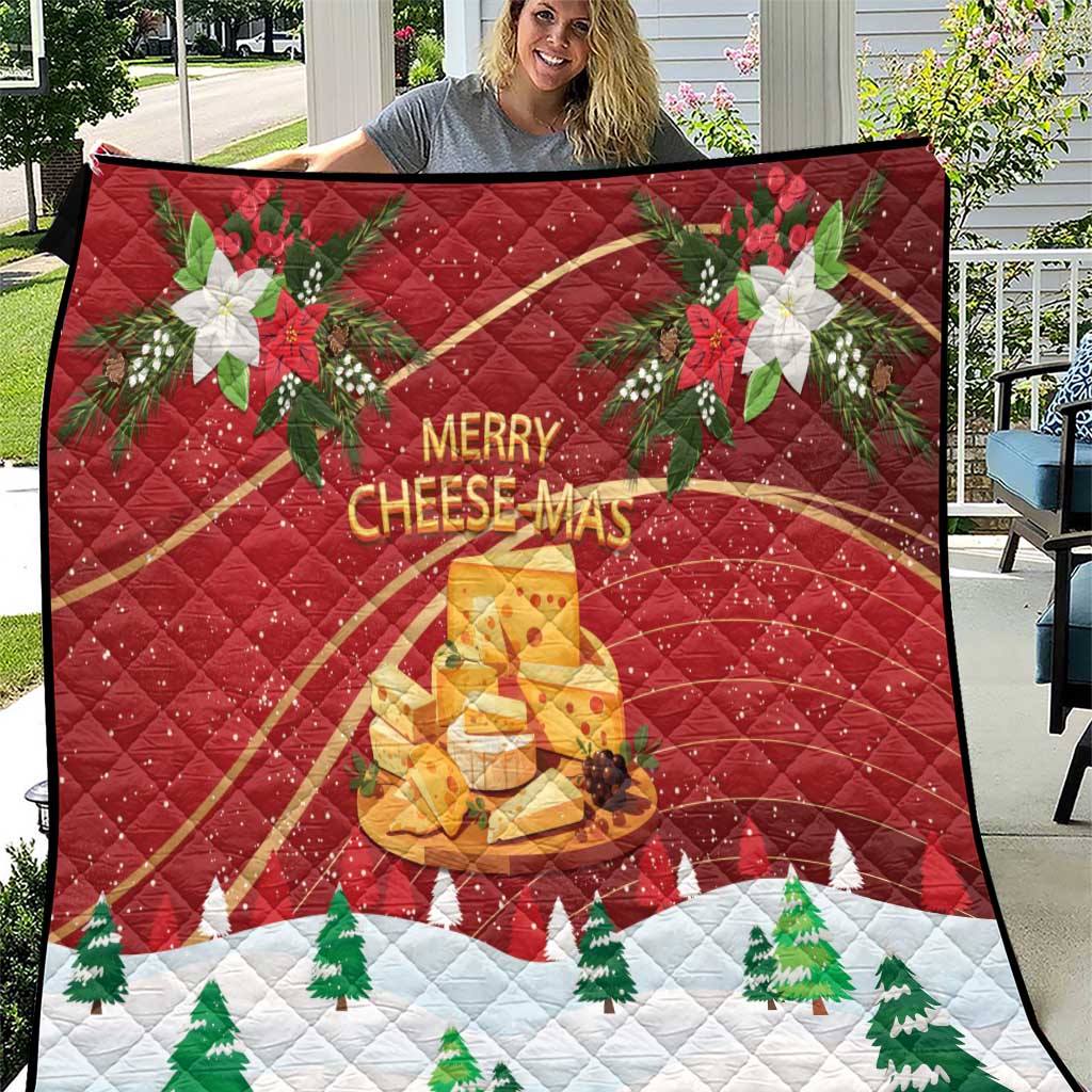 Merry Cheesemas Quilt Switzerland Frohe Weihnachten - Wonder Print Shop