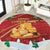 Merry Cheesemas Round Carpet Switzerland Frohe Weihnachten