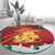 Merry Cheesemas Round Carpet Switzerland Frohe Weihnachten