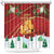 Merry Cheesemas Shower Curtain Switzerland Frohe Weihnachten