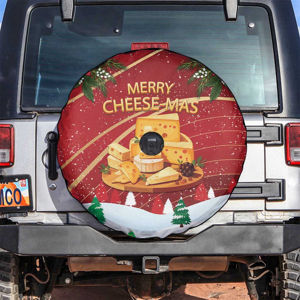 Merry Cheesemas Spare Tire Cover Switzerland Frohe Weihnachten - Wonder Print Shop