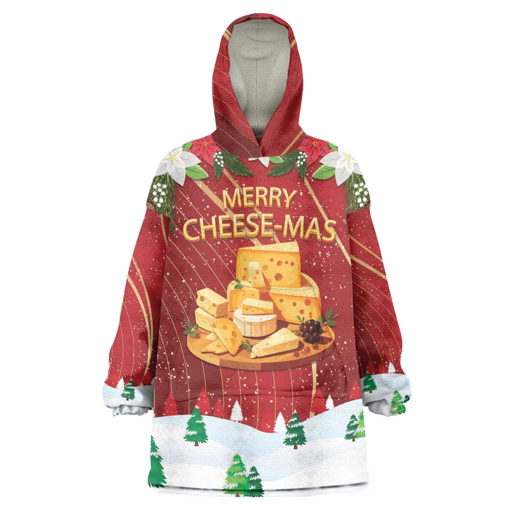 Merry Cheesemas Wearable Blanket Hoodie Switzerland Frohe Weihnachten - Wonder Print Shop