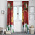 Merry Cheesemas Window Curtain Switzerland Frohe Weihnachten - Wonder Print Shop