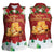 Merry Cheesemas Women Sleeveless Polo Shirt Switzerland Frohe Weihnachten