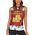 Merry Cheesemas Women Sleeveless Polo Shirt Switzerland Frohe Weihnachten