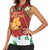 Merry Cheesemas Women Sleeveless Polo Shirt Switzerland Frohe Weihnachten