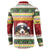 Merry Swissmas Bernese Mountain Dog Button Sweatshirt Switzerland Christmas Pattern LT9 - Wonder Print Shop