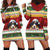 Merry Swissmas Bernese Mountain Dog Hoodie Dress Switzerland Christmas Pattern