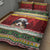 Merry Swissmas Bernese Mountain Dog Quilt Bed Set Switzerland Christmas Pattern