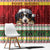 Merry Swissmas Bernese Mountain Dog Window Curtain Switzerland Christmas Pattern