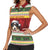 Merry Swissmas Bernese Mountain Dog Women Sleeveless Polo Shirt Switzerland Christmas Pattern