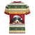 Merry Swissmas Bernese Mountain Dog Women V-Neck T-Shirt Switzerland Christmas Pattern