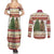 Merry Swissmas Marmot Santa Couples Matching Summer Maxi Dress and Long Sleeve Button Shirt Switzerland Christmas Pattern LT9 - Wonder Print Shop