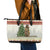 Merry Swissmas Marmot Santa Leather Tote Bag Switzerland Christmas Pattern - Wonder Print Shop