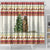 Merry Swissmas Marmot Santa Shower Curtain Switzerland Christmas Pattern