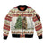 Merry Swissmas Marmot Santa Sleeve Zip Bomber Jacket Switzerland Christmas Pattern