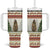 Merry Swissmas Marmot Santa Tumbler With Handle Switzerland Christmas Pattern