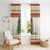 Merry Swissmas Marmot Santa Window Curtain Switzerland Christmas Pattern