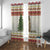 Merry Swissmas Marmot Santa Window Curtain Switzerland Christmas Pattern