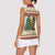 Merry Swissmas Marmot Santa Women Sleeveless Polo Shirt Switzerland Christmas Pattern