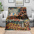 African Mixed Wild Animal Skins Blanket