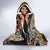 African Mixed Wild Animal Skins Hooded Blanket