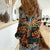 African Mixed Wild Animal Skins Women Casual Shirt