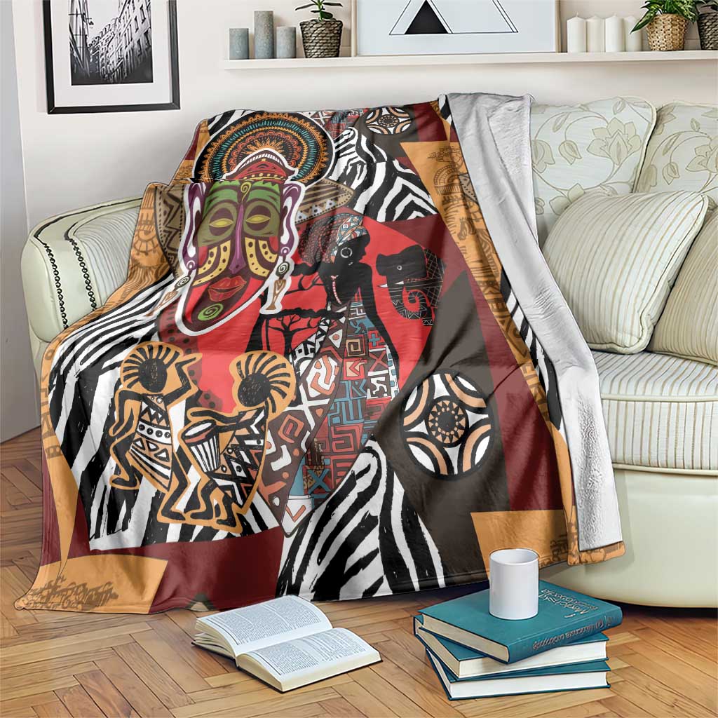 Beautiful African Women Ethnic Motifs Blanket