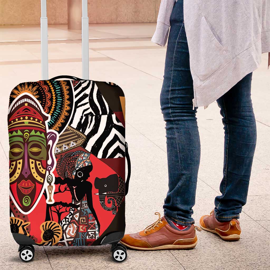 Beautiful African Women Ethnic Motifs Luggage Cover