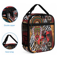 Beautiful African Women Ethnic Motifs Lunch Bag