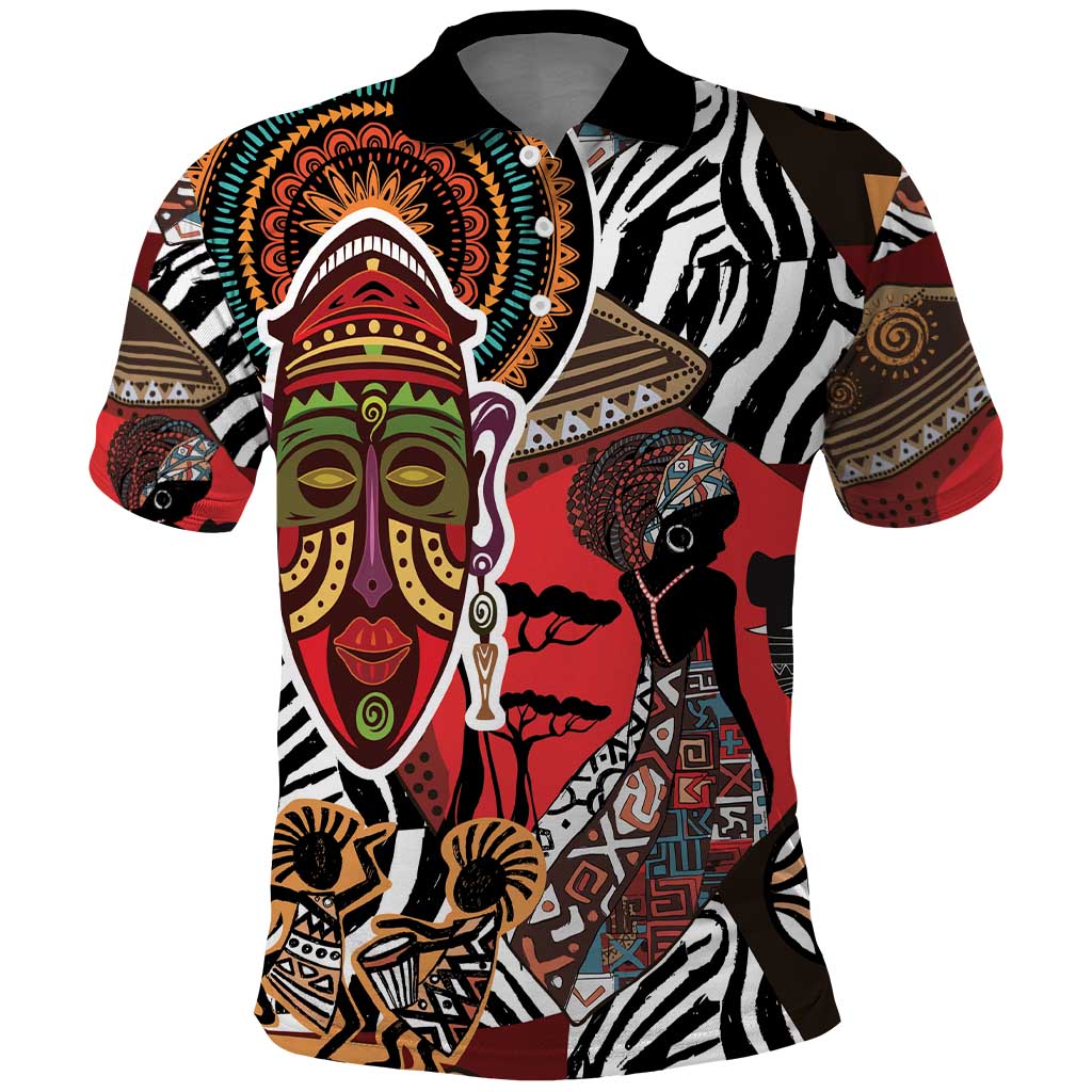 Beautiful African Women Ethnic Motifs Polo Shirt