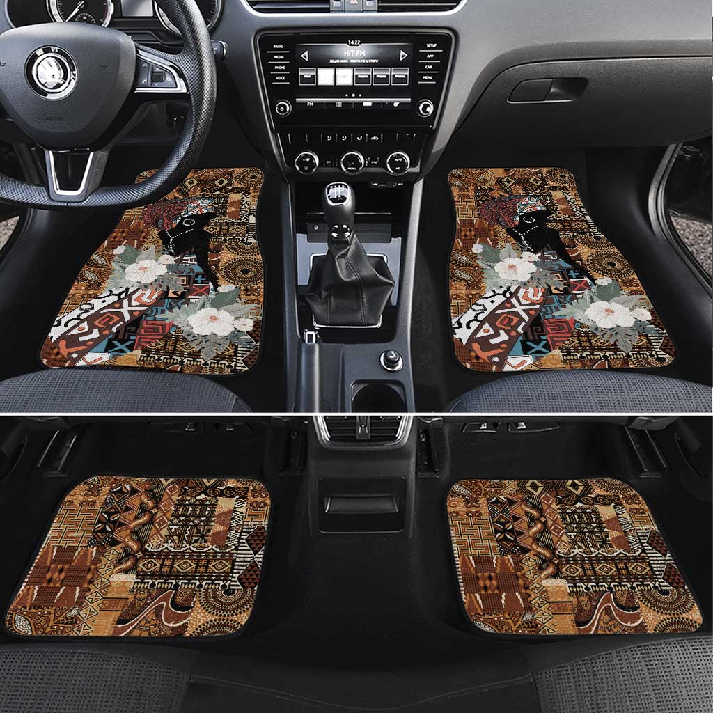 Beautiful Black Woman Car Mats African Tribal Pattern LT9 - Wonder Print Shop