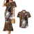 Beautiful Black Woman Couples Matching Mermaid Dress and Hawaiian Shirt African Tribal Pattern LT9 - Wonder Print Shop