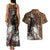 Beautiful Black Woman Couples Matching Tank Maxi Dress and Hawaiian Shirt African Tribal Pattern LT9 - Wonder Print Shop