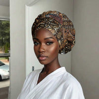 Beautiful Black Woman Easy Headwrap African Tribal Pattern