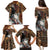 Beautiful Black Woman Family Matching Puletasi and Hawaiian Shirt African Tribal Pattern - Wonder Print Shop