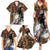 Beautiful Black Woman Family Matching Summer Maxi Dress and Hawaiian Shirt African Tribal Pattern - Wonder Print Shop