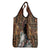 Beautiful Black Woman Grocery Bag African Tribal Pattern