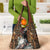 Beautiful Black Woman Grocery Bag African Tribal Pattern