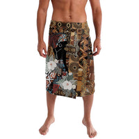 African tribal print wrap shorts, multicolor geometric and animal motifs