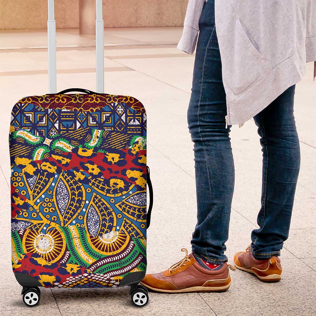 Traditional African Animal Skins Pattern Luggage Cover