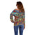 Traditional African Animal Skins Pattern Off Shoulder Sweater