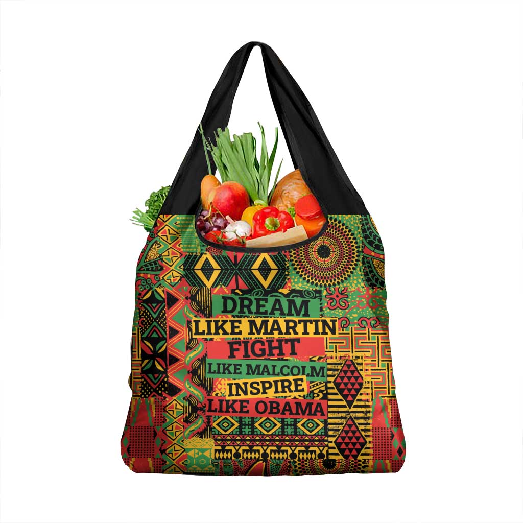 Black History Black Month Dream Like Grocery Bag