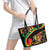 Rastafarian Lion Proud of Jamaica Leather Tote Bag Reggae My Soul - Wonder Print Shop
